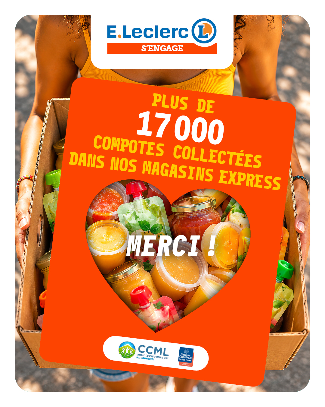 17 000 compotes collectées dans les E.Leclerc Express